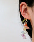 No Piercing Rainbow Earrings