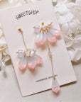 SALE - Glazed Petal Earrings