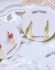 SALE - Resin Lily Of The Vally Earrings