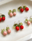 SALE - Resin Strawberry Earrings