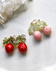 SALE - Resin Strawberry Earrings