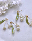 SALE - Resin Lily Of The Vally Earrings