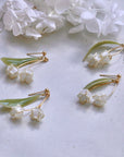 SALE - Resin Lily Of The Vally Earrings
