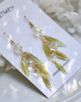 Bamboo leaf earrings