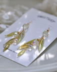 Bamboo leaf earrings