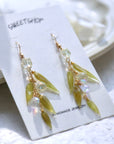 Bamboo leaf earrings