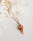 Queen Anne's Lace Pressed Flower Necklaces