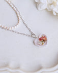 Dainty Rose Heart Necklaces