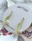 SALE - Resin Lily Of The Vally Earrings