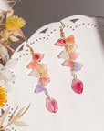 Lesbian Pride Flower Earrings