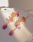 Lesbian Pride Flower Earrings