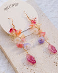 Lesbian Pride Flower Earrings