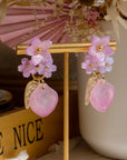 Light Purple Sakura Earrings