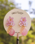 Light Purple Sakura Earrings