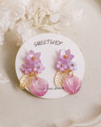 Light Purple Sakura Earrings