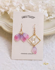 SALE - Acrylic Feather Asymmetric Earrings