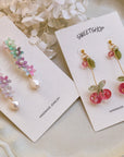 Resin Cherry Earrings