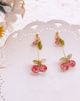 Resin Cherry Earrings