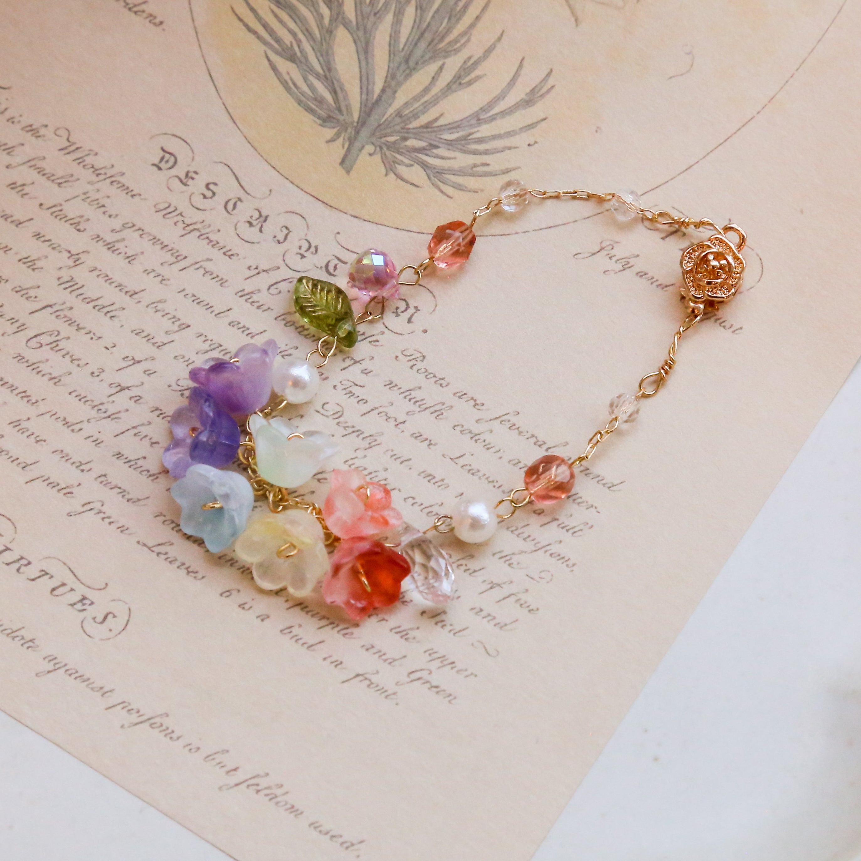 Rainbow Flower Bracelets