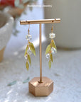 Bamboo leaf earrings