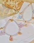 Hydrangea Pearl Star Drop Bracelet