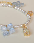Hydrangea Pearl Star Drop Bracelet