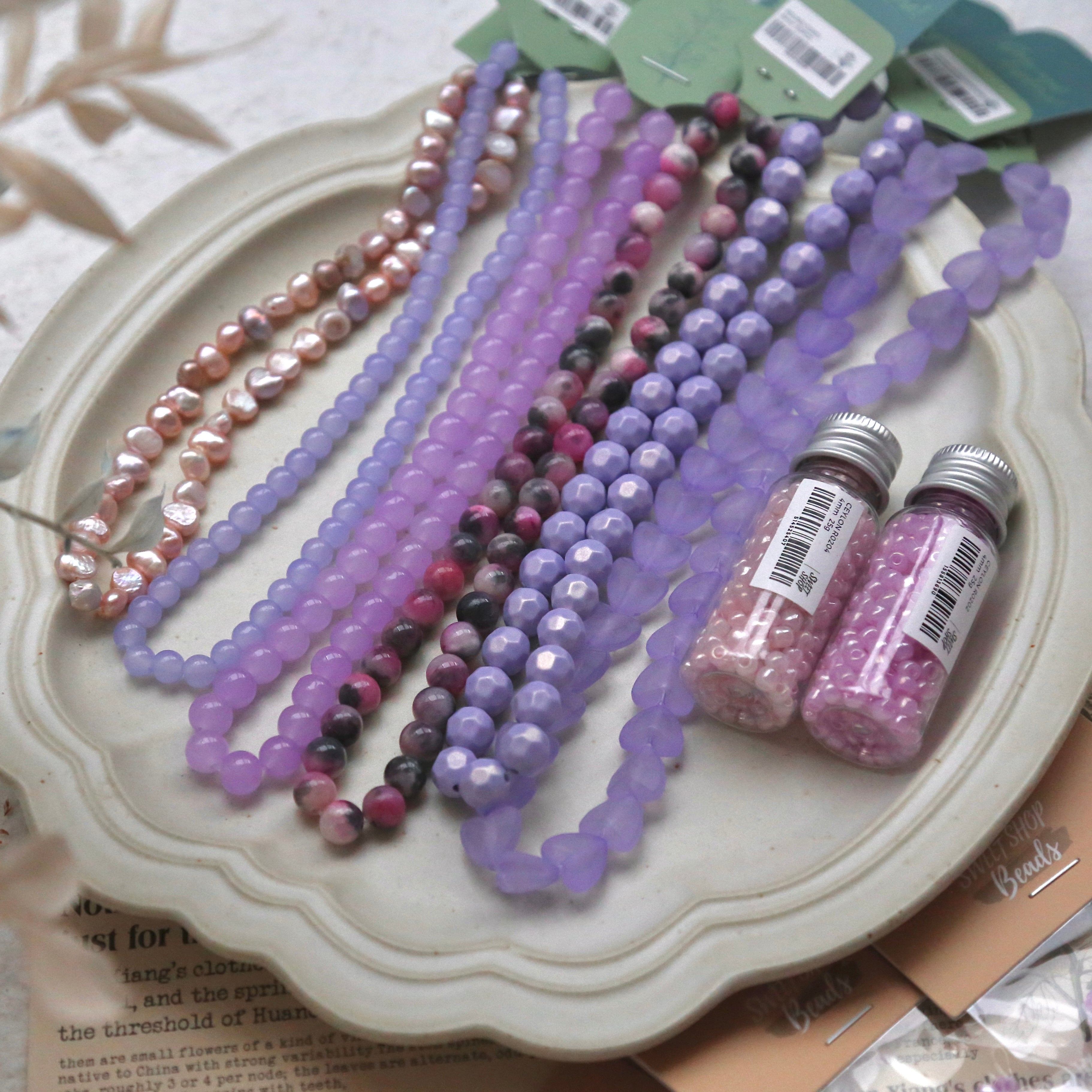 DIY Purple Bead Box