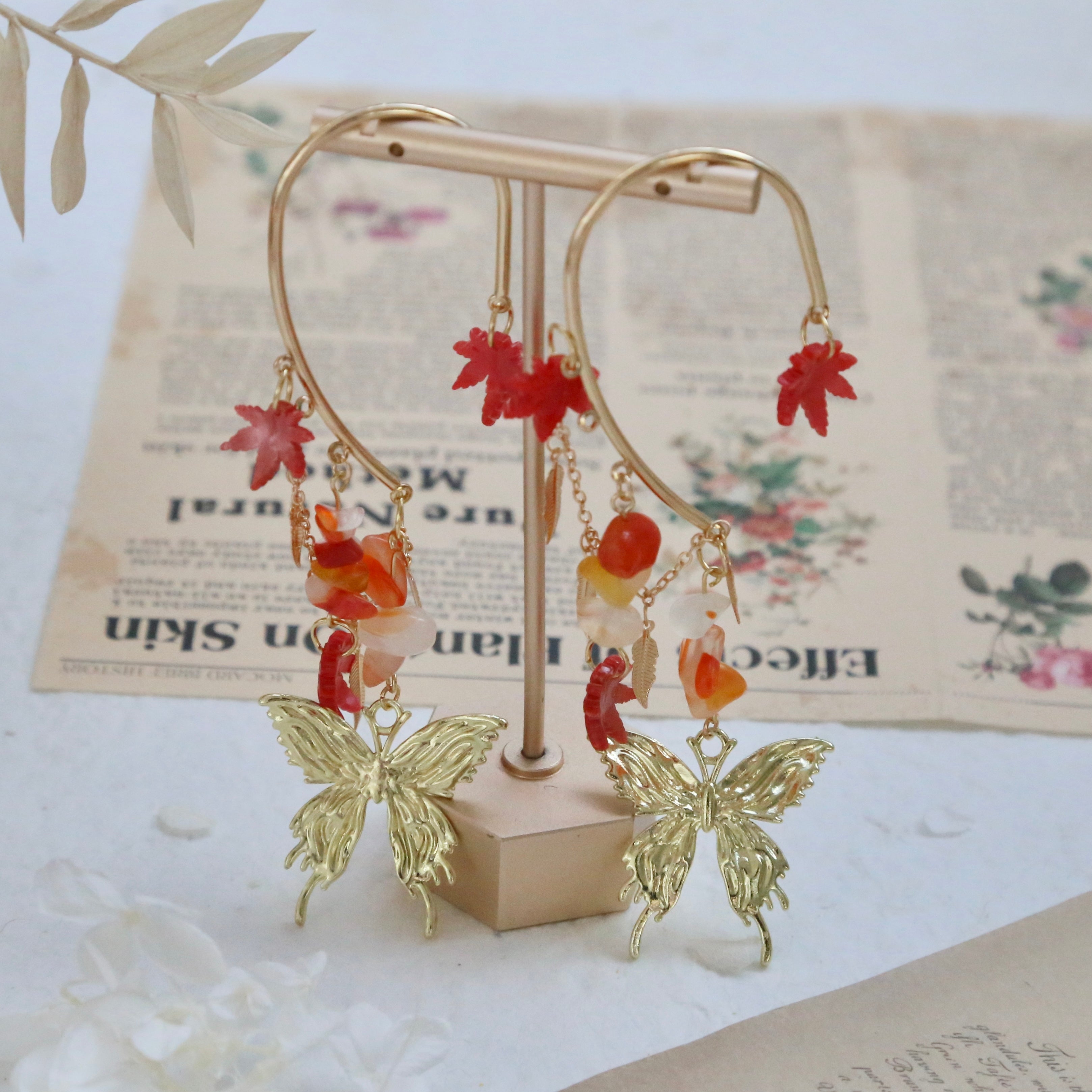 Maple Leaf Necklace Set