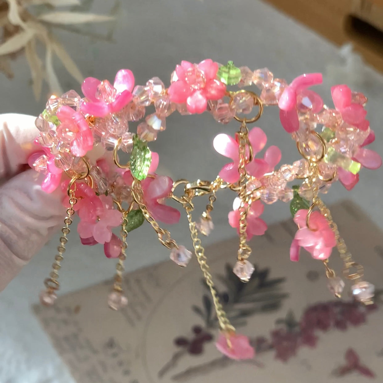 haru　bridal bloom ビスチェ　C70 Amazon.com : Women Lady Cherry Blossom Clip Hair Clip Bobby