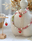 Strawberry Matcha Latte Necklaces