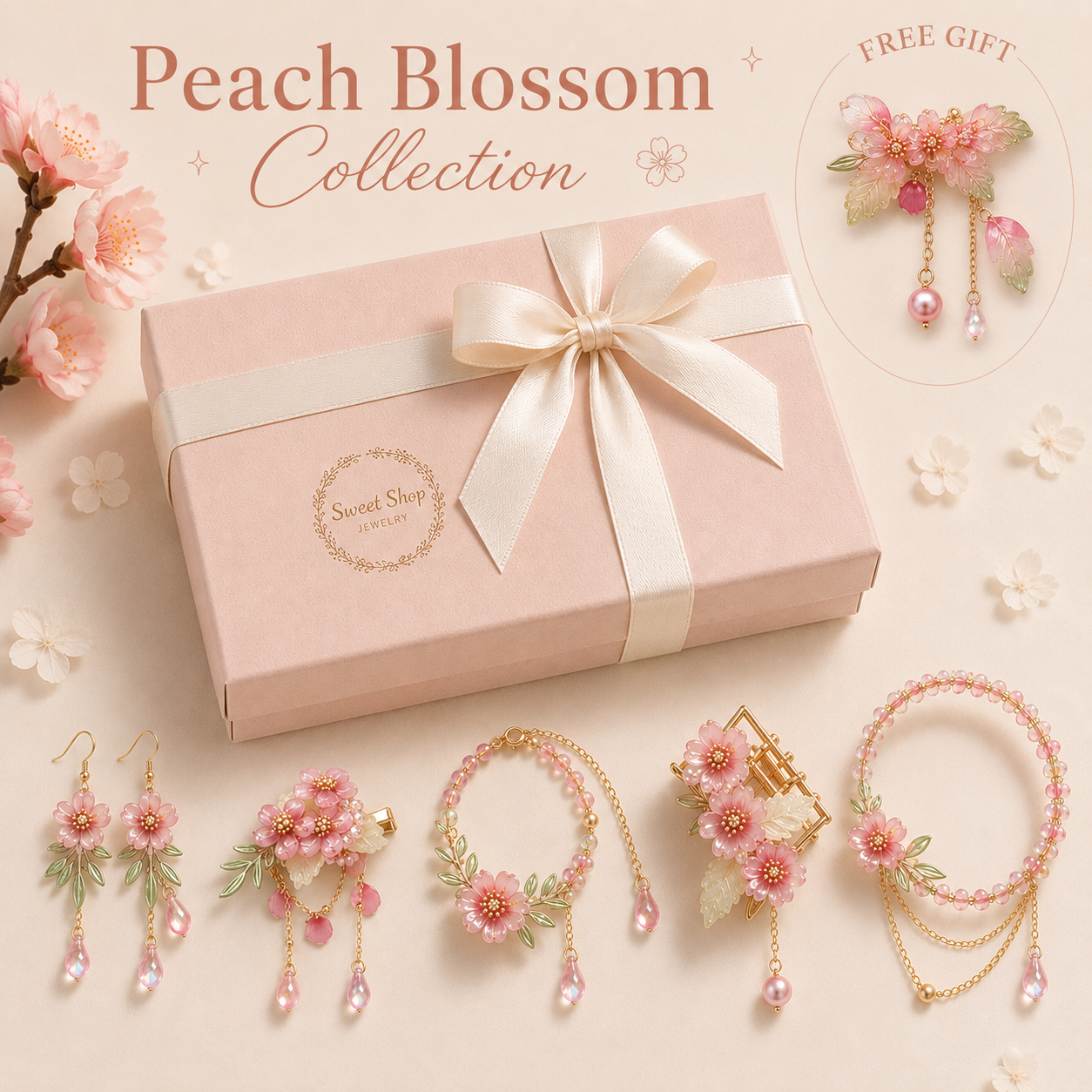 Peach Blossom Collection Gift Set