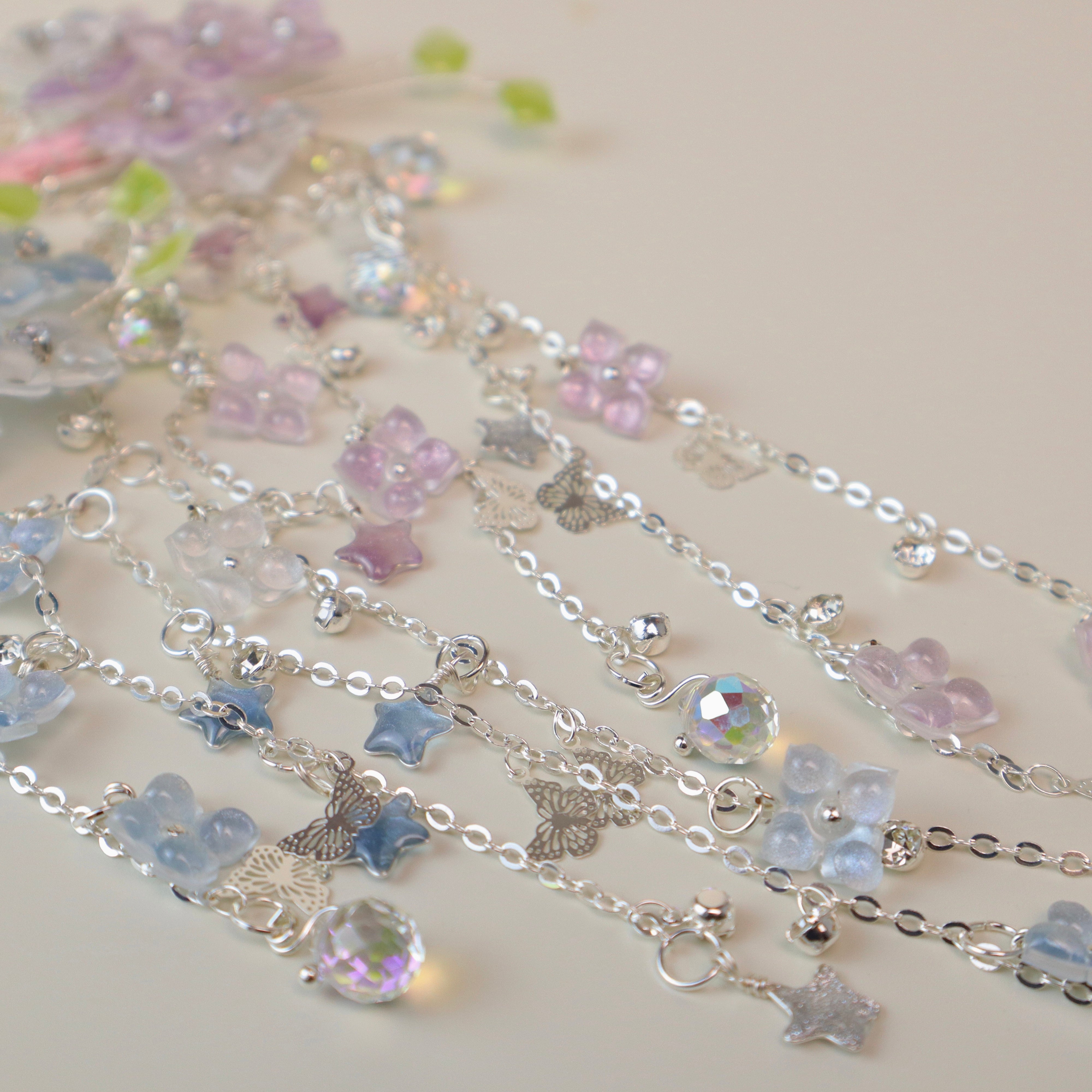 Custom - Hydrangea Tassel Hair Stick