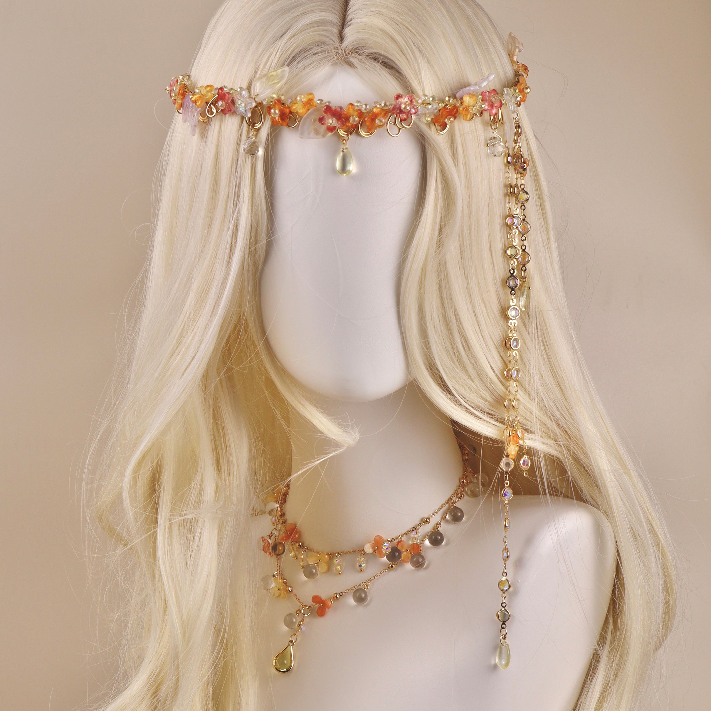 Orange Blossom Fairy Tiara