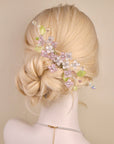 Custom – Hydrangea Floral Hair Comb