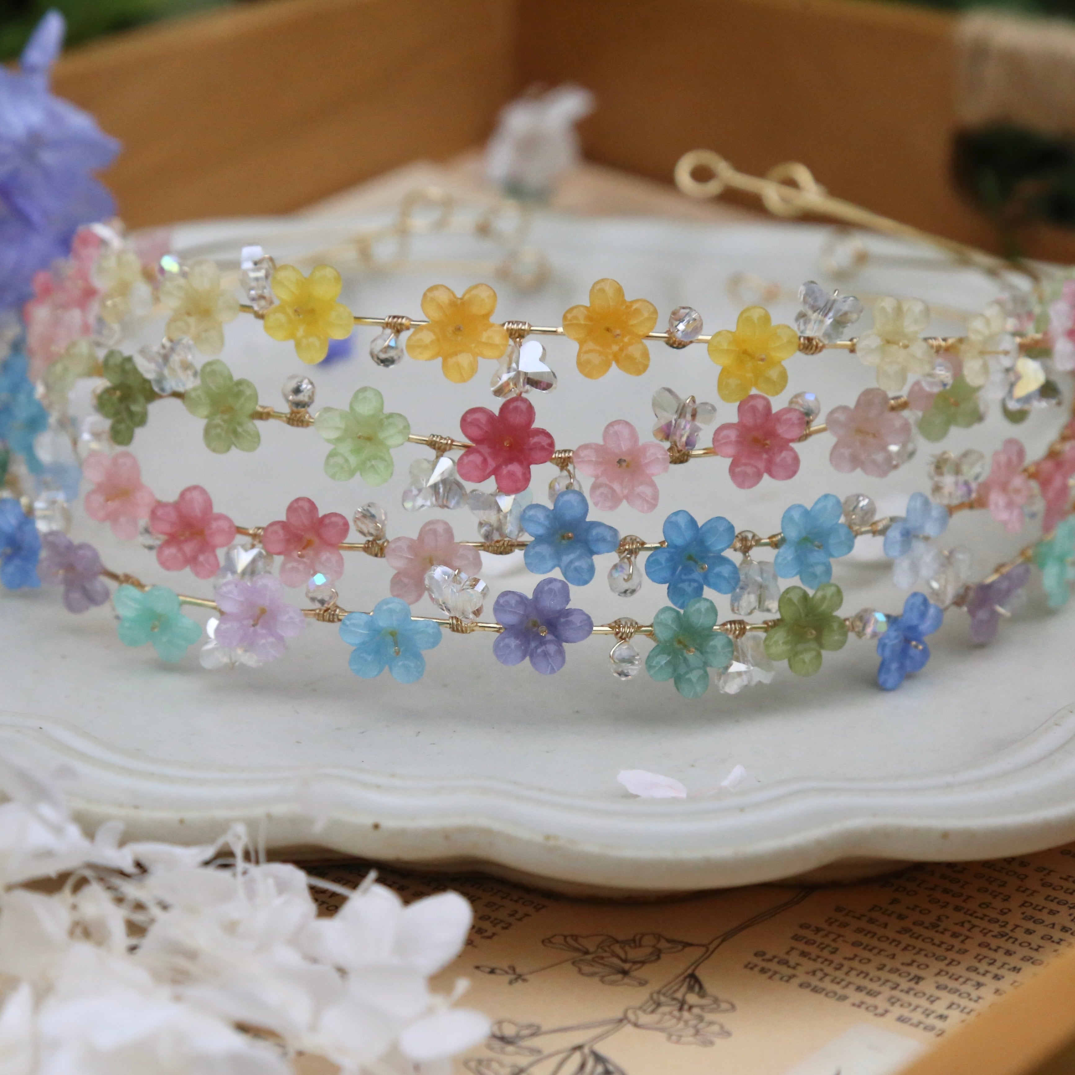 Multicolor Flower Headband