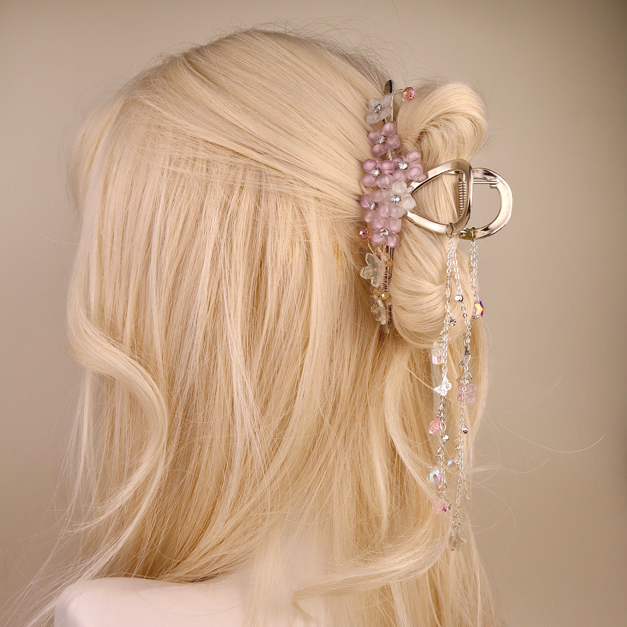 Hydrangea Bloom Double-Sided Hair Claw