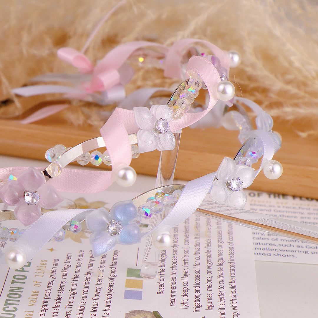 Custom – Hydrangea Ribbon Headband