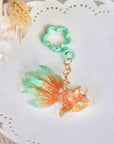 Goldfish Flower Key Charms