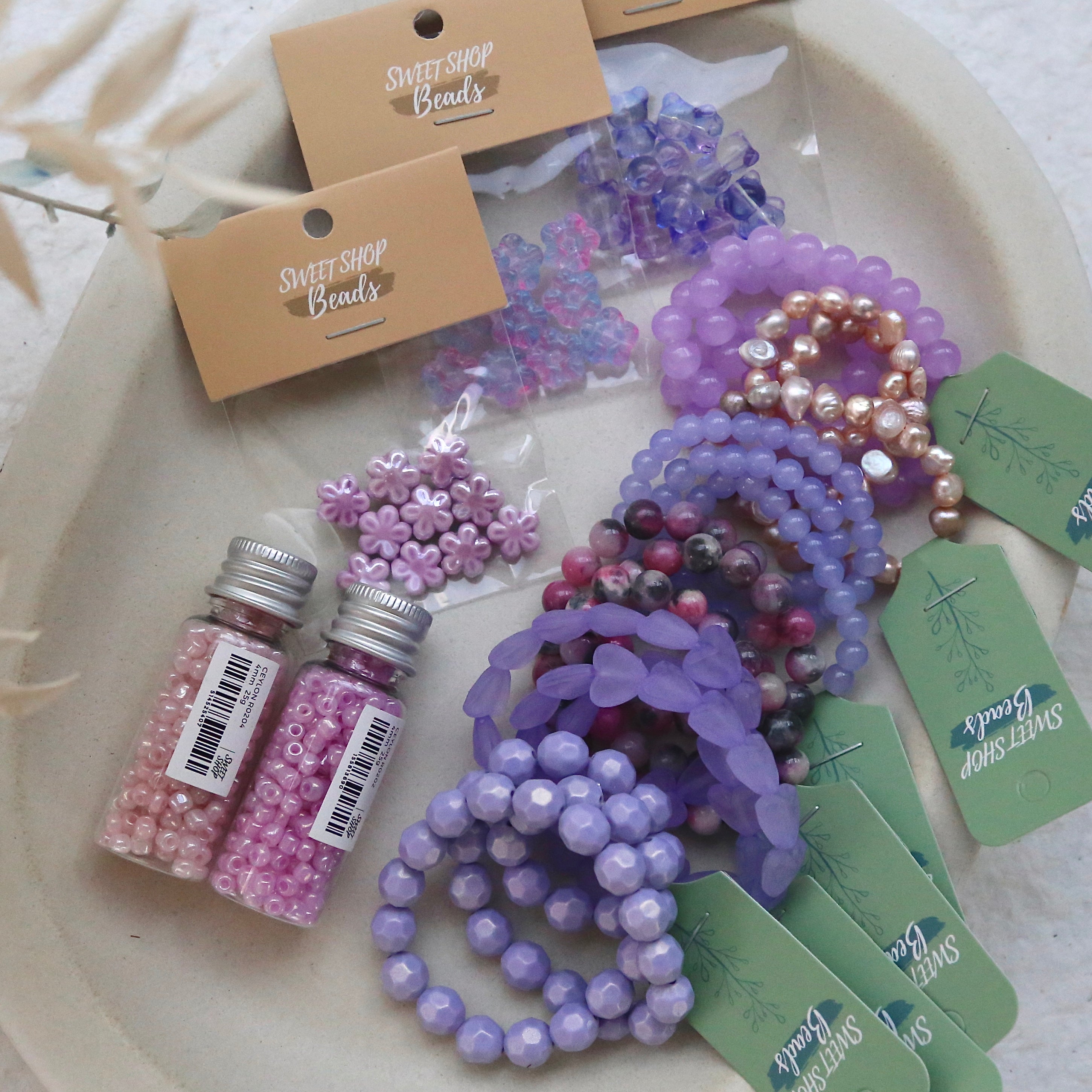 DIY Purple Bead Box