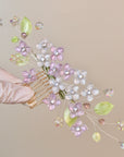 Custom – Hydrangea Floral Hair Comb