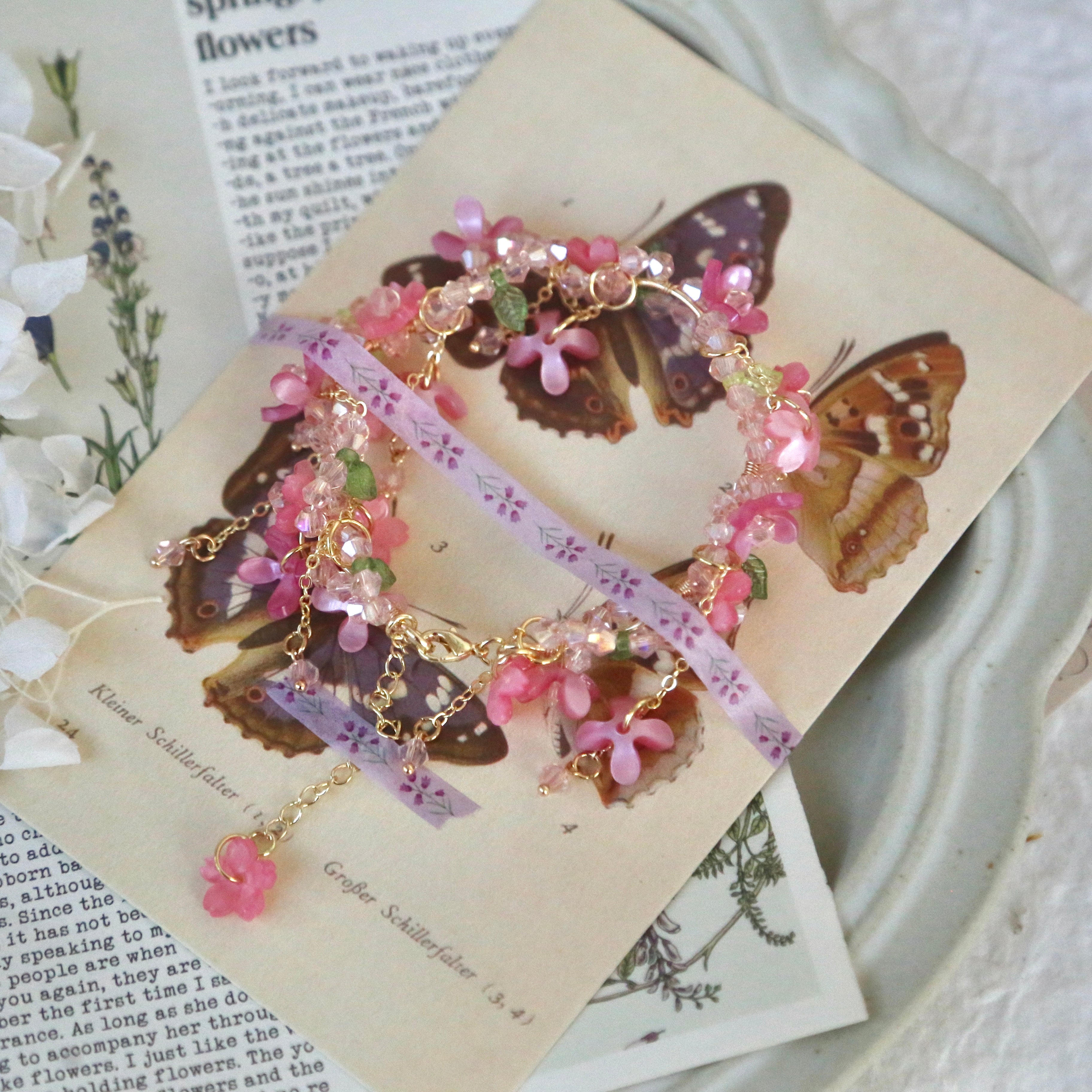 Cherry Blossom Wreath Bracelet – SWEETSHOP JEWELRY