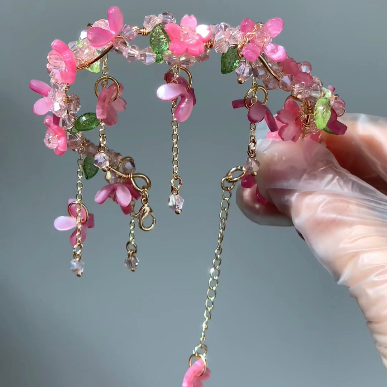 Cherry Blossom Wreath Bracelet – SWEETSHOP JEWELRY