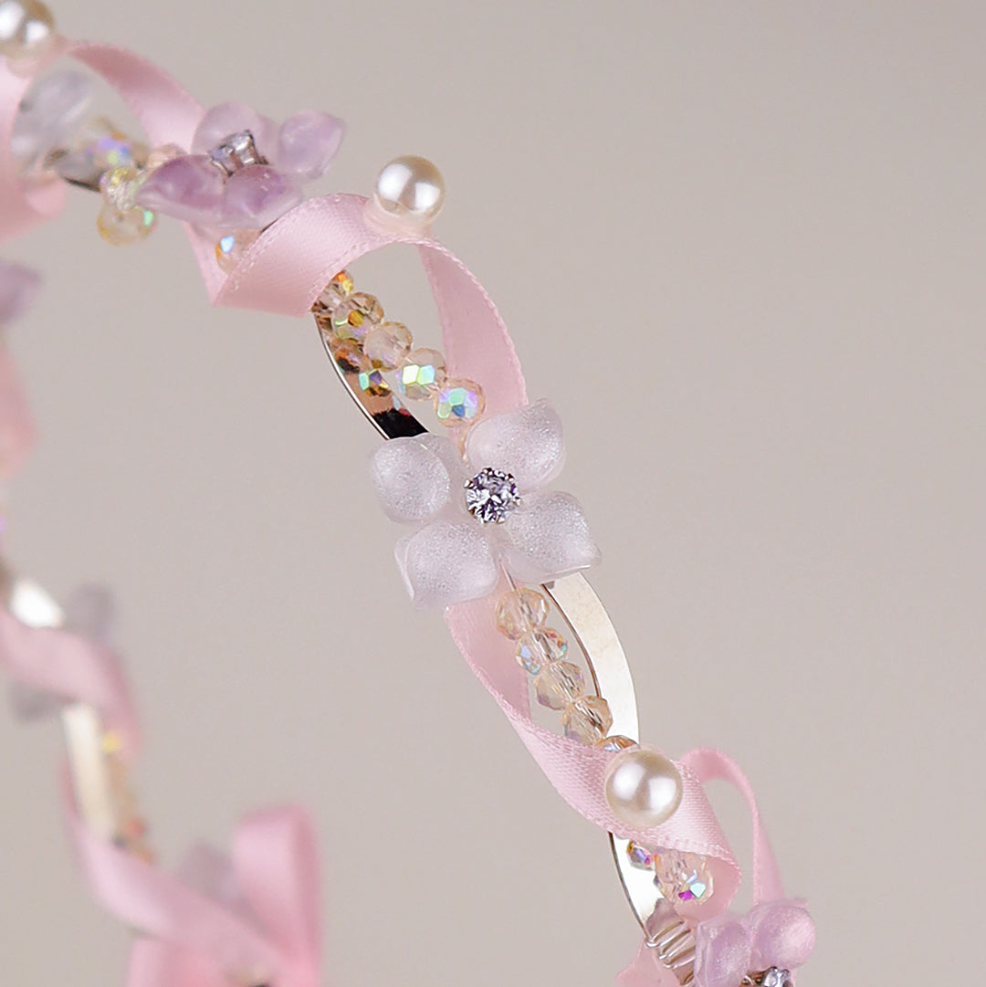 Custom – Hydrangea Ribbon Headband