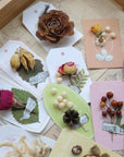 Handmade botanical greeting cards