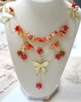 Maple Leaf Necklace Set