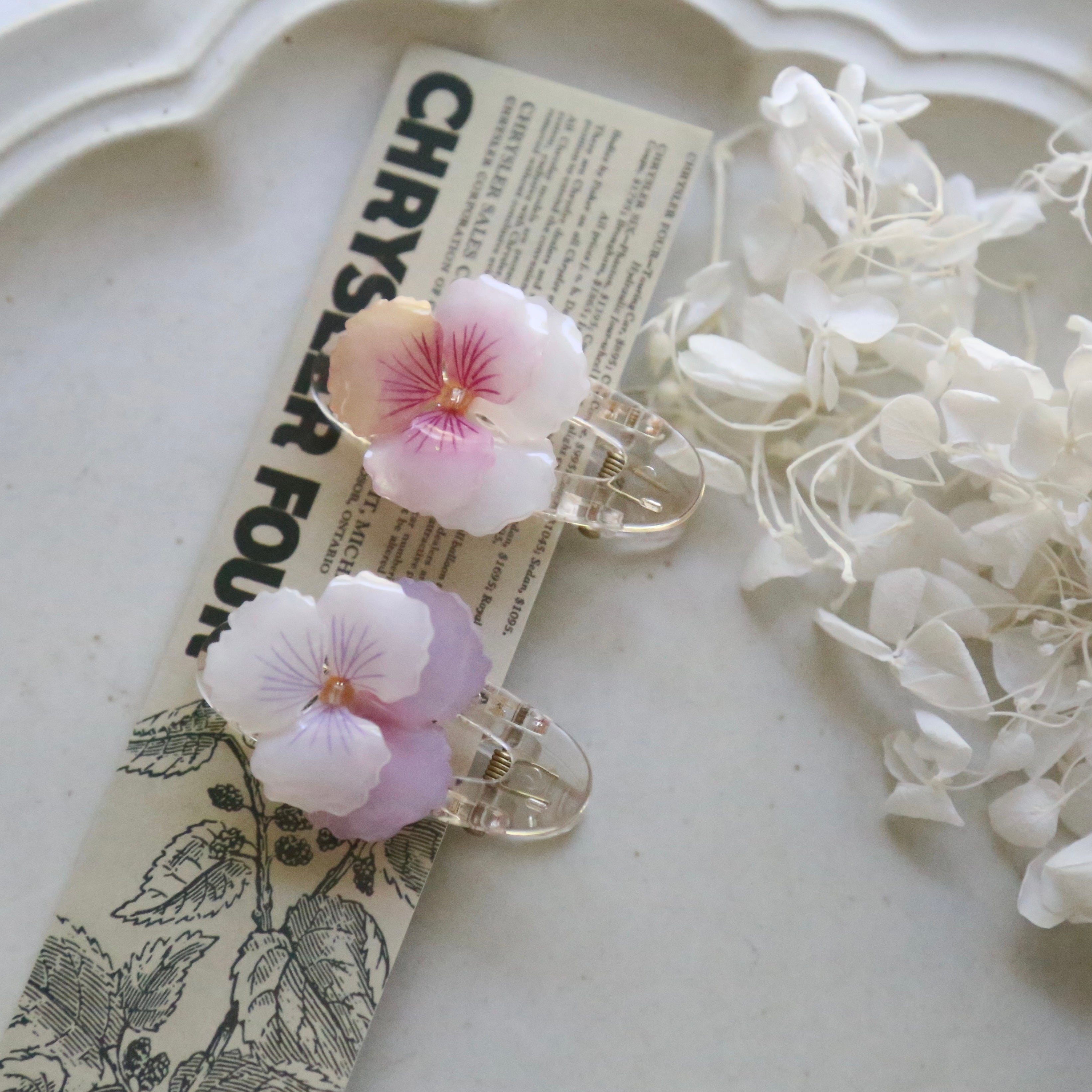 Pansy Hair Clip
