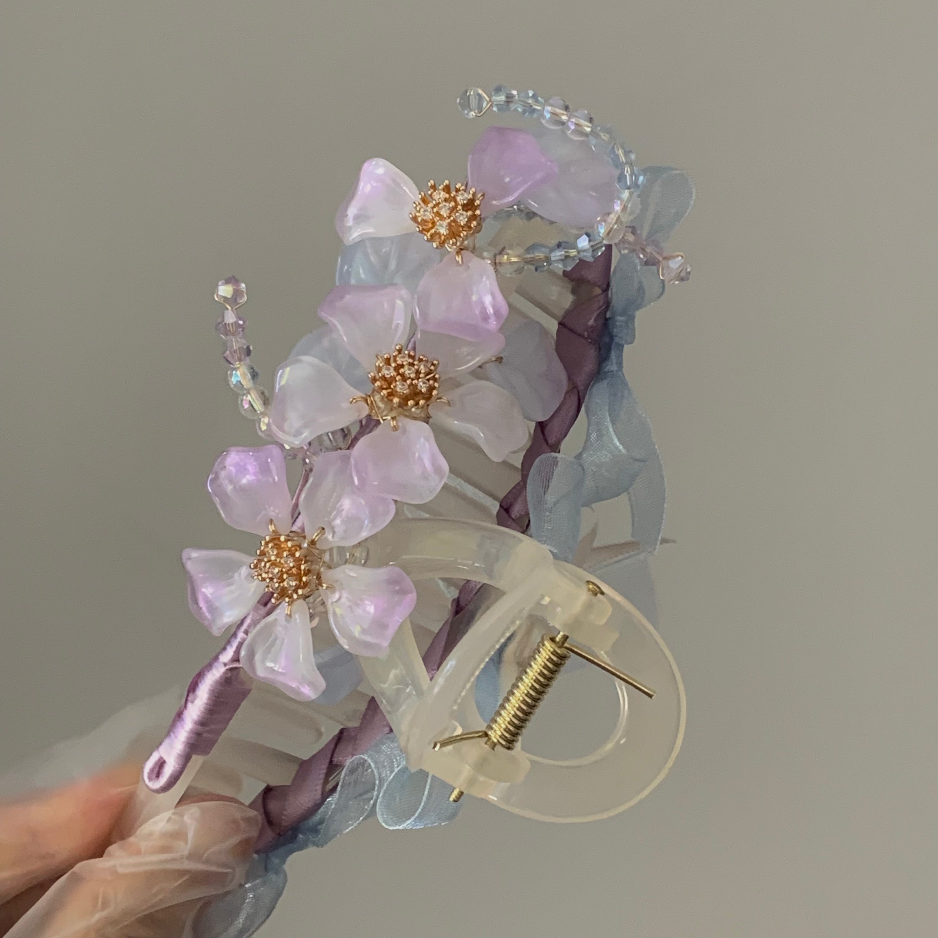 [LIMITED EDITION] Purple Sakura Claw Clip