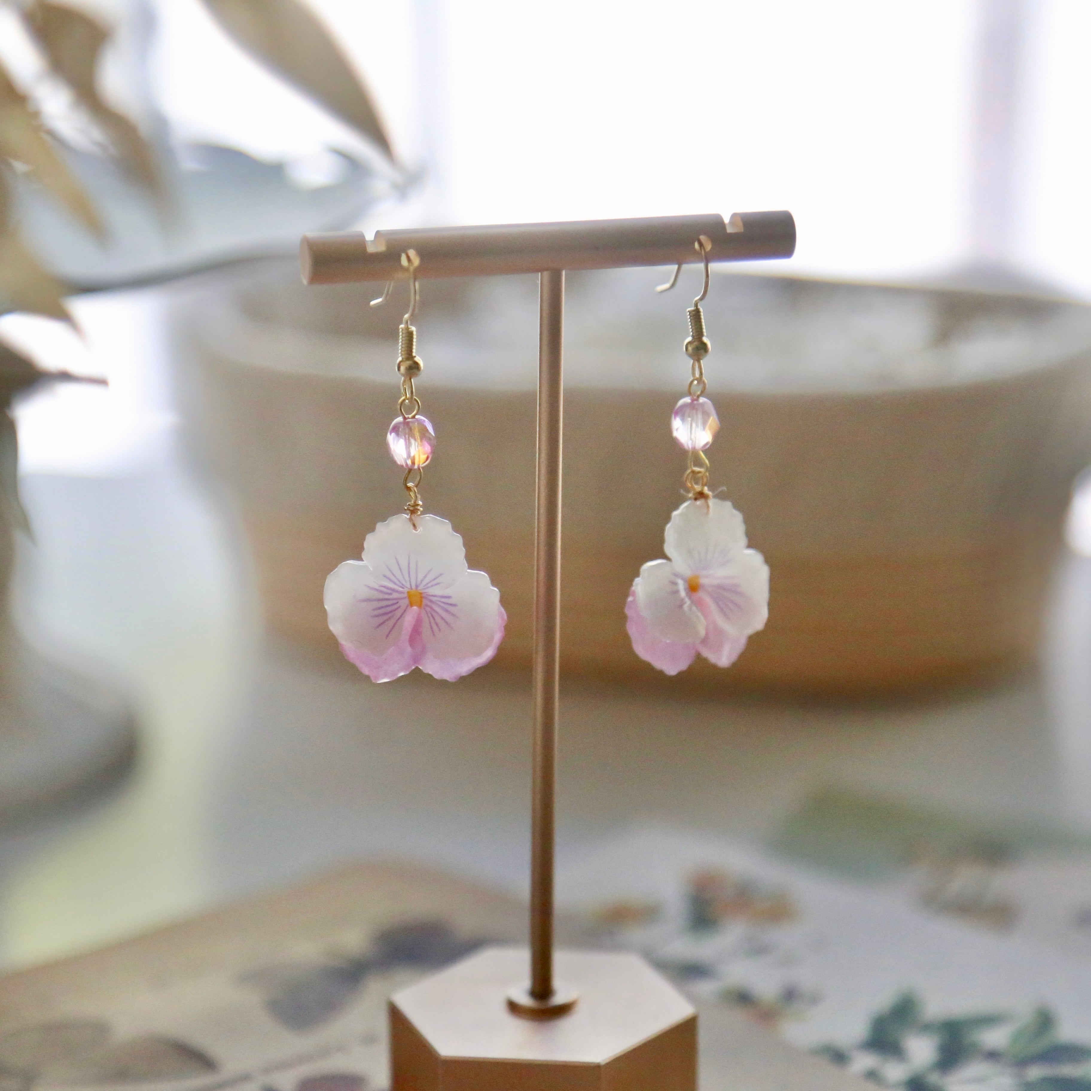 Pansy Crystal Earrings