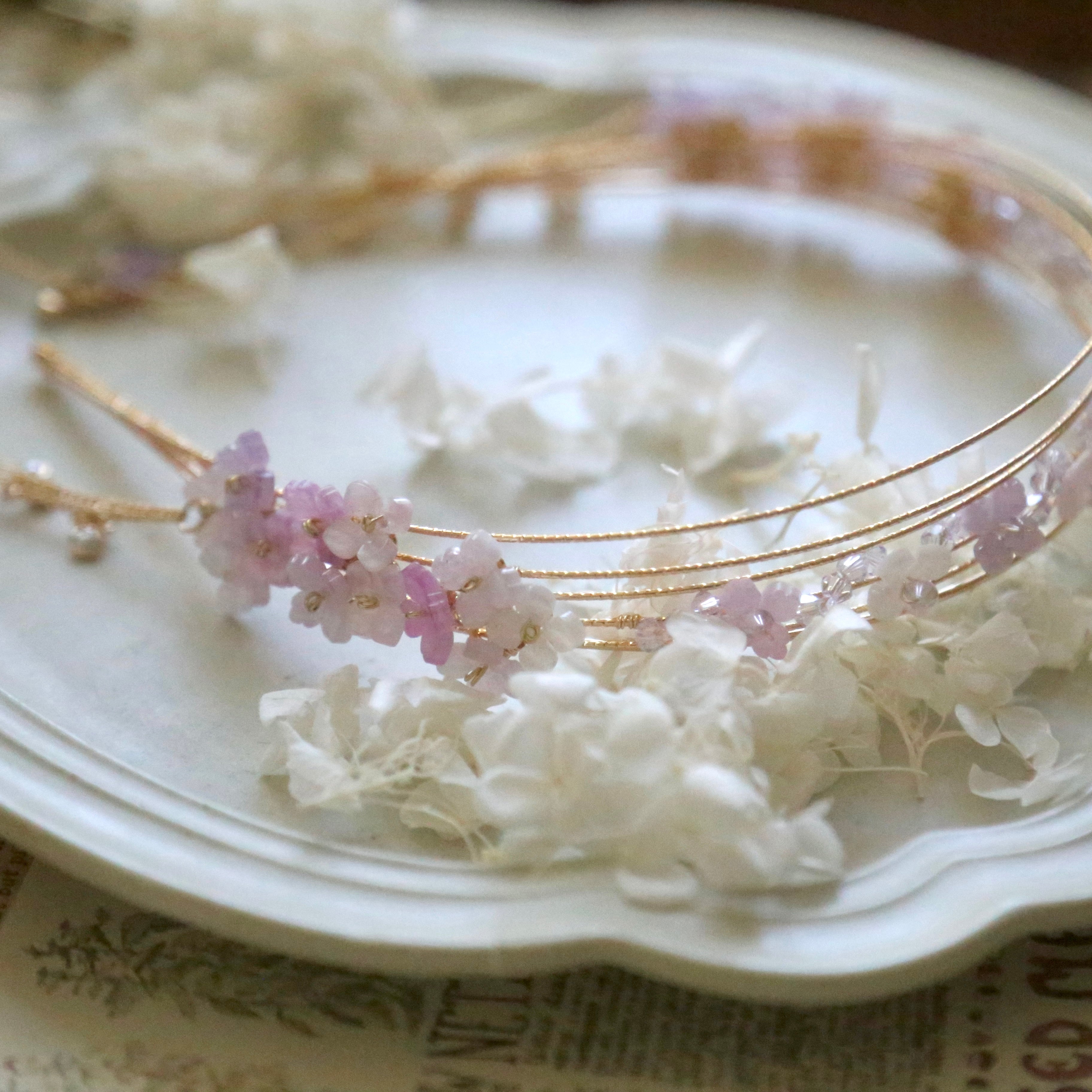 Triple-Layer Hydrangea Headband