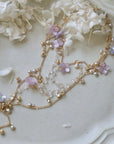 Hydrangea Tassel Anklet